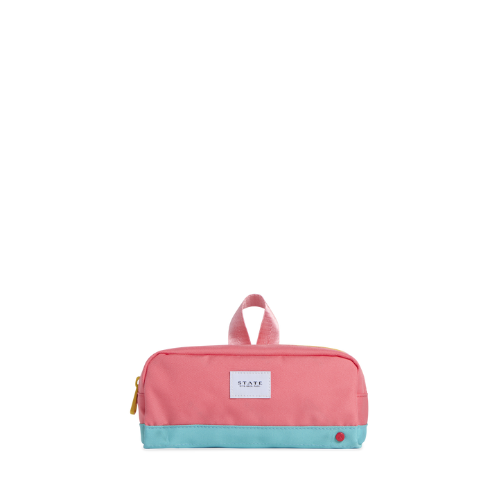 Clinton Pencil Case - Pink & Mint