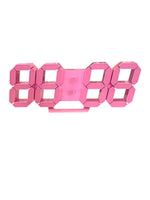 Pink Digital Clock - Pink Light