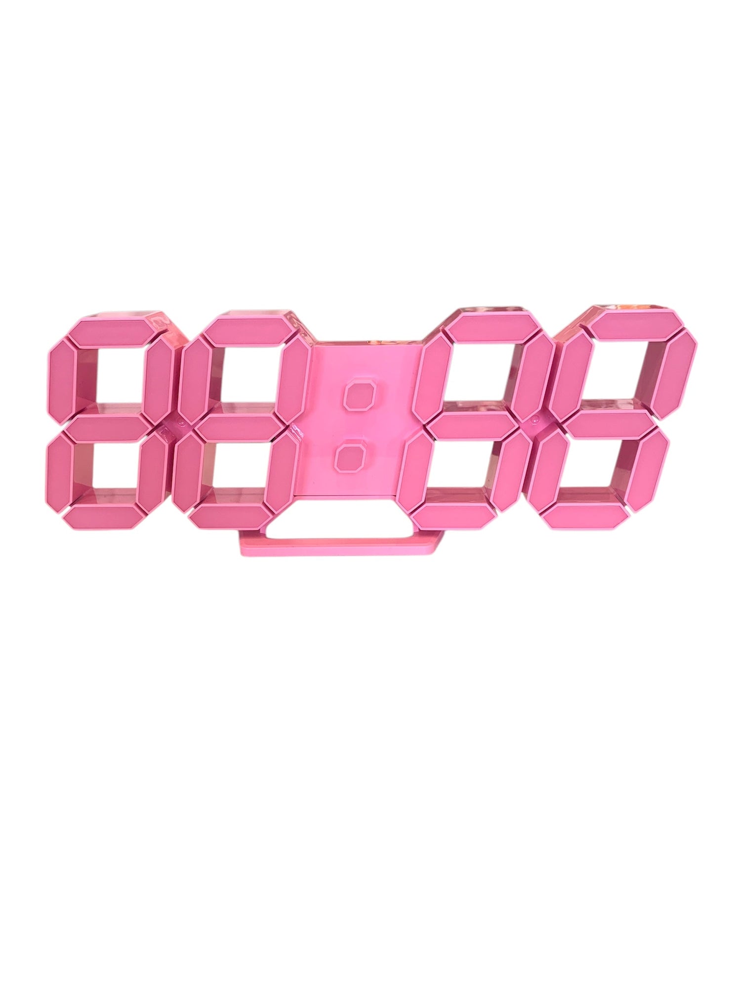 Pink Digital Clock - Pink Light