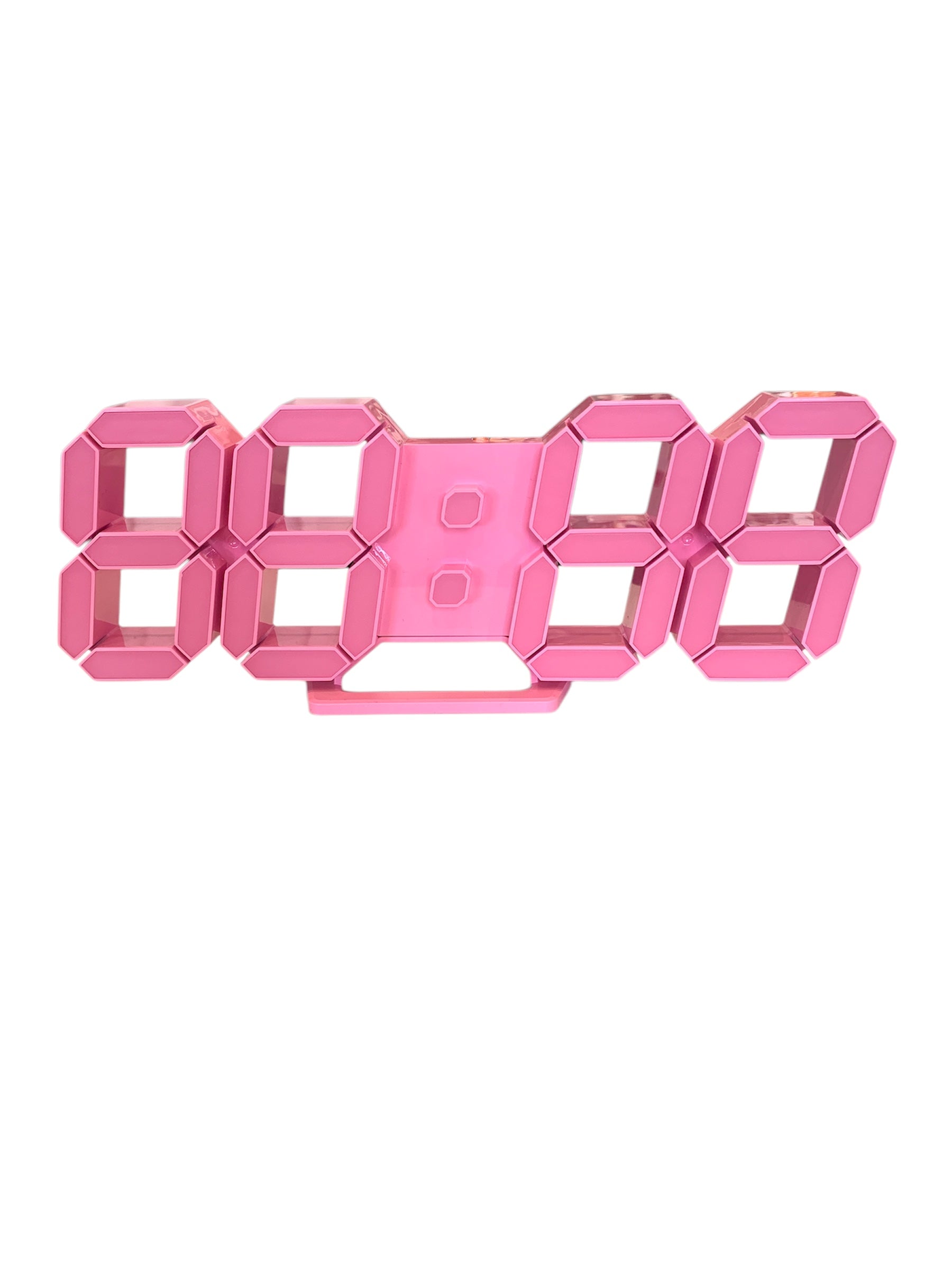 Pink Digital Clock - Pink Light