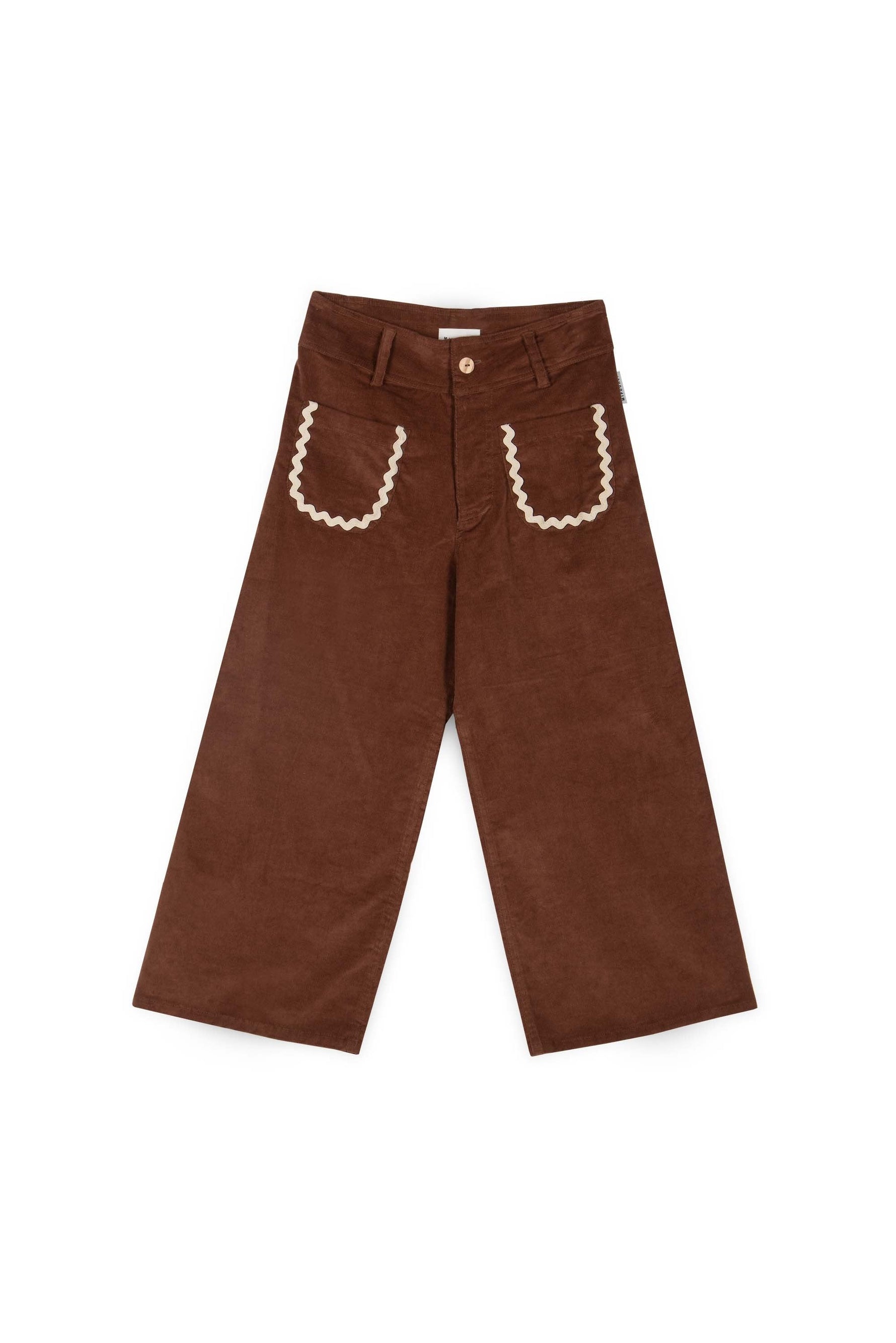 Bianca Pocket Pant Corduroy Cotton - Chesnut - 2 Years