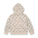 Why Kid Zip-up Hoodie Cream - 2 Years