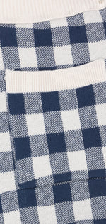 Carlota Pant - Ecru/Dark Blue - 2 Years