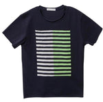 Waves Stripe Tshirt - Navy - 2 Years