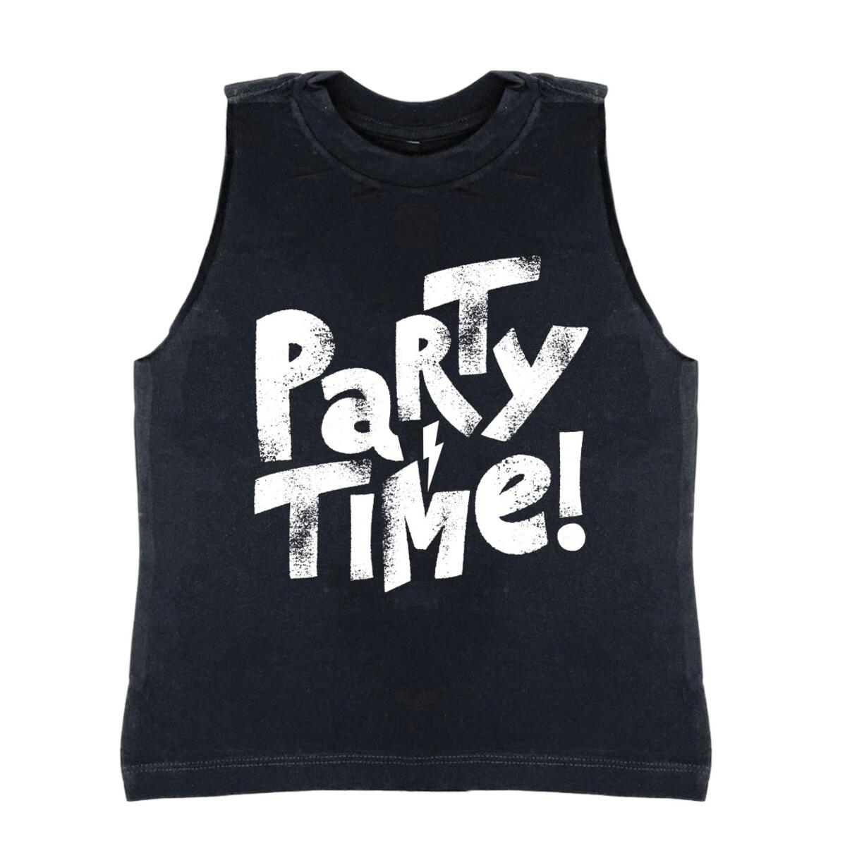 Party Time Tank - Black - 2 Years