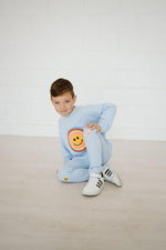 Multi Smile Sweatshirt - Blue - 6 Months