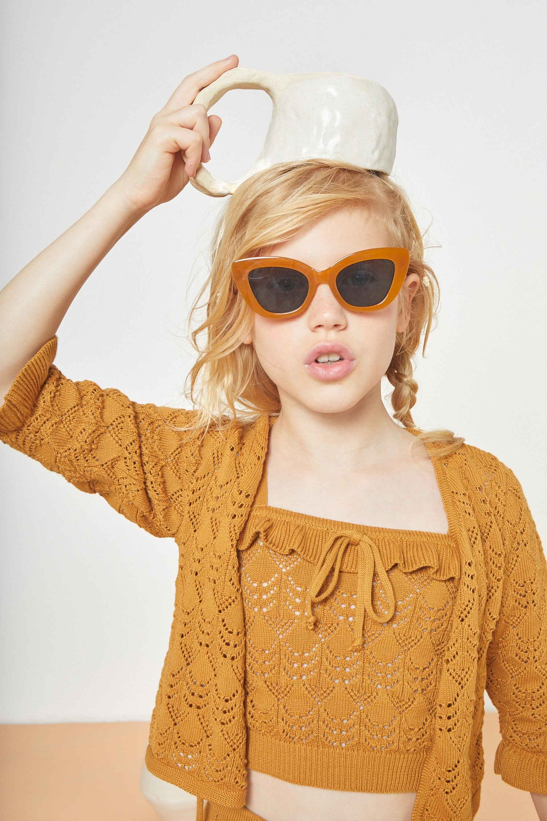 Rita Crochet Top - Caramel - 4 Years