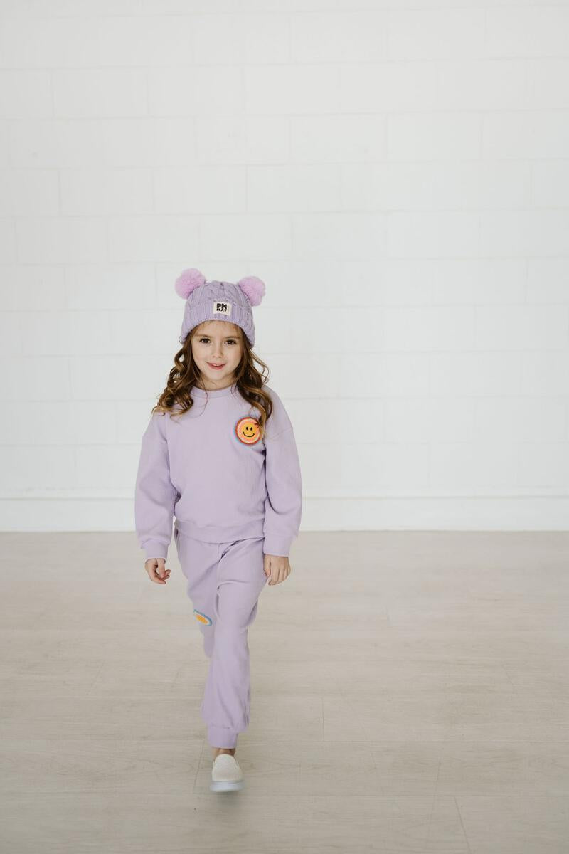 Waffle Multi Smile Set - Purple - 18 Months