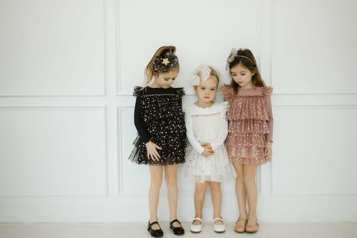 Layered Ls Tutu - Gold Pink - 1 Years