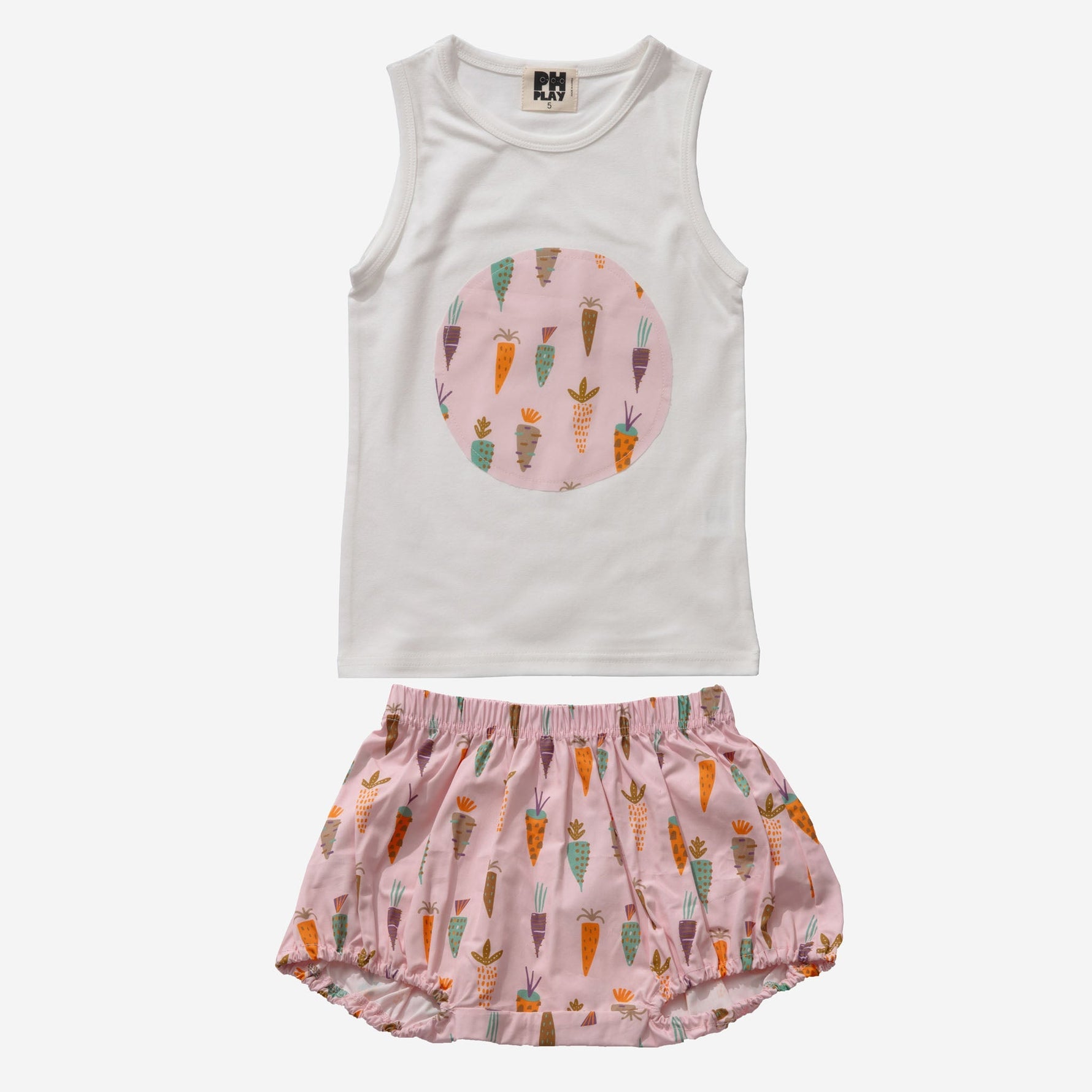 Print Coco Set - Pink Carrot - 5 Years