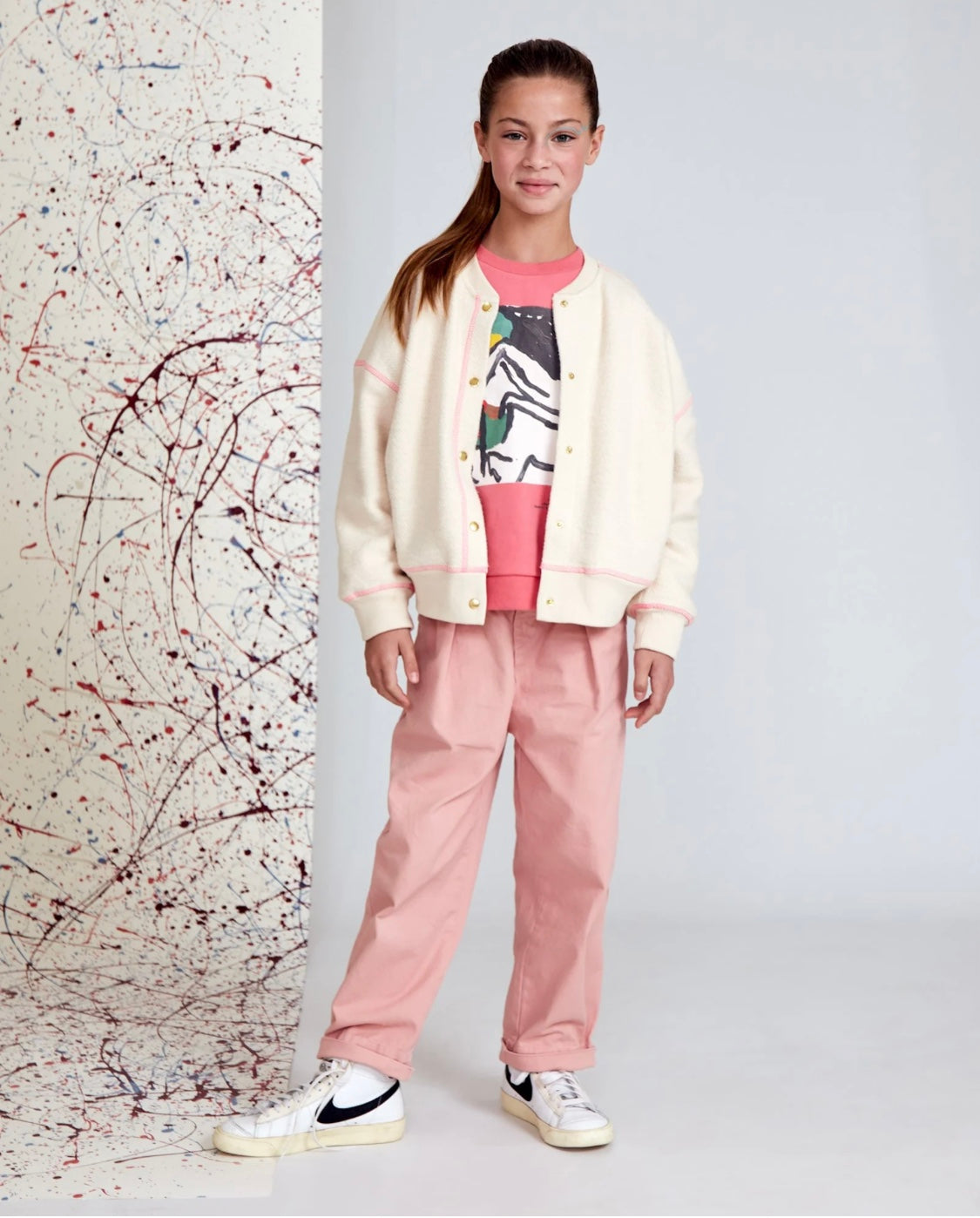 Scarlett Color Pants - Dusty Pink - 6 Years
