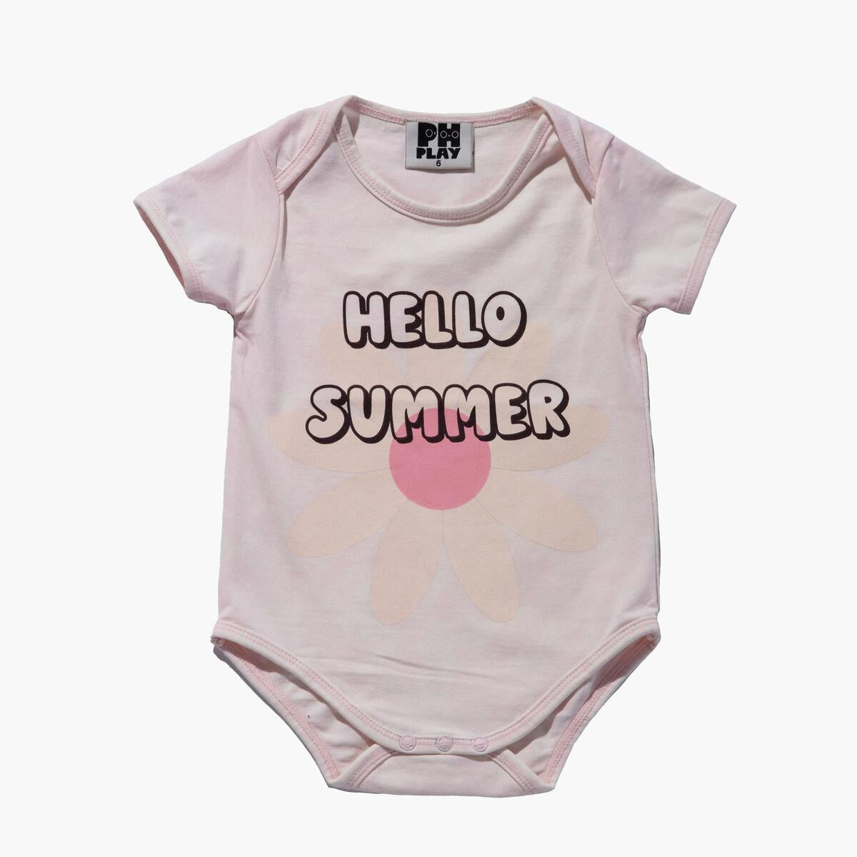 Acid Washing Baby Onesie - Pink - 3 Months