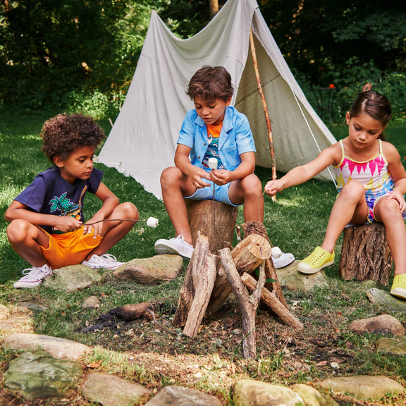 Resort Shirt - Blue Tie Dye - 8 Years