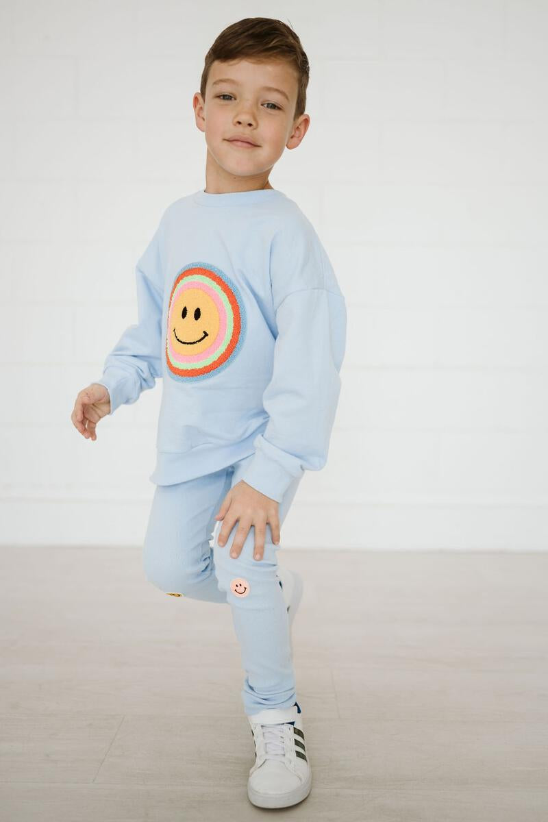 Smile Legging - Sky Blue - 6 Months