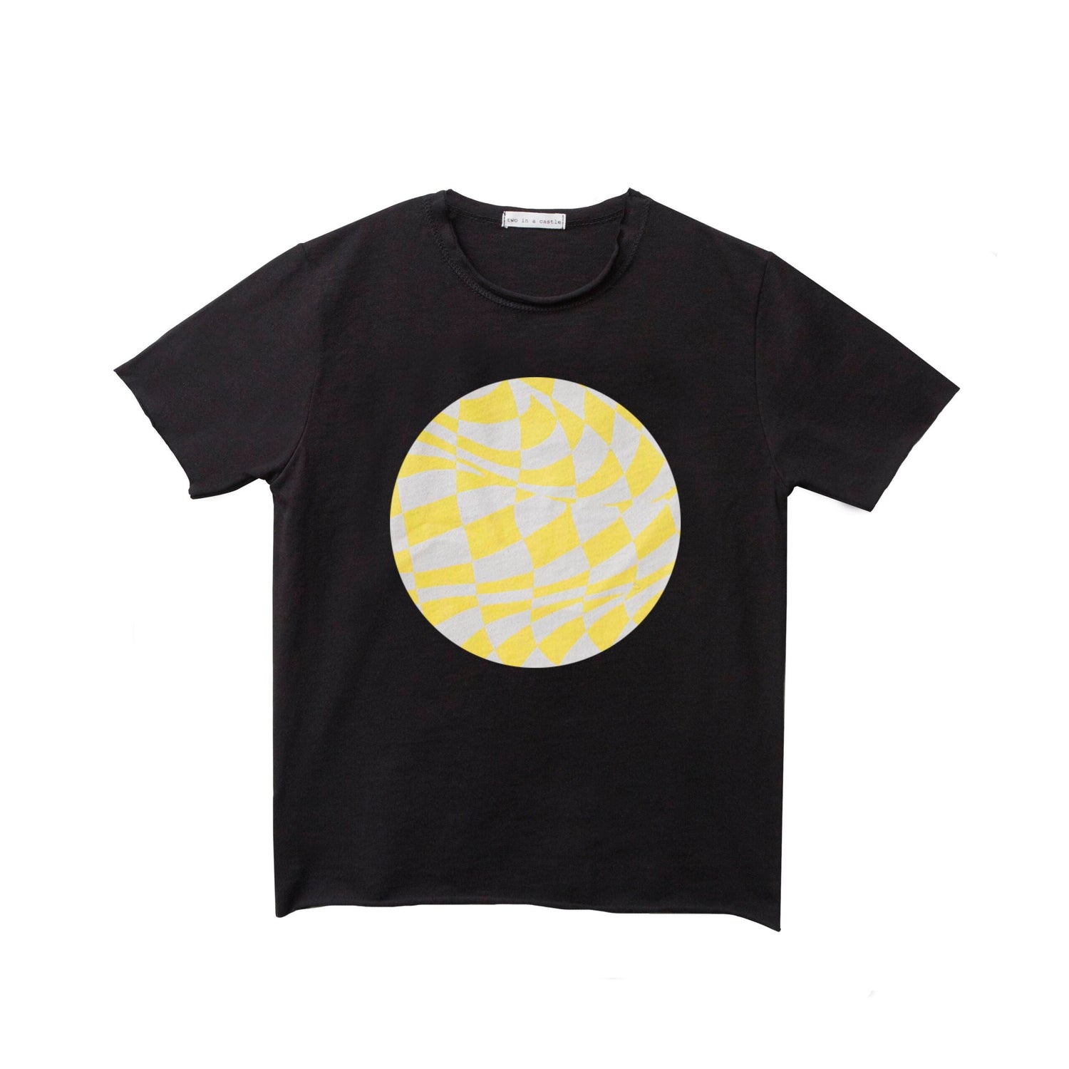 Arlequin Chess Circle Tshirt - Yellow - 2 Years