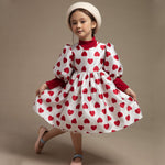Heart Balloon Dress - White - 12 Months