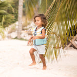 Swim short White Blue Striped - 1-2 Years