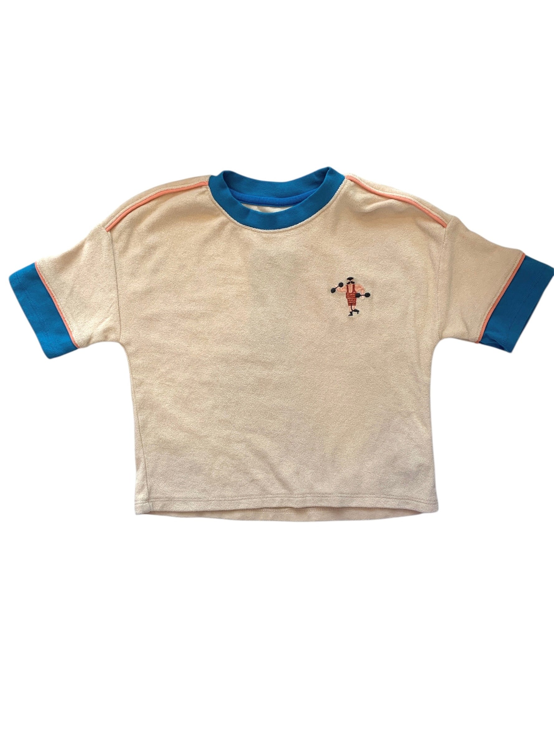 Dustin T-Shirts W/Music Man Embroidery - Beige - 10 Years