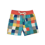 Square Boardshorts - Multi Color - 8 Years