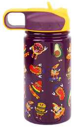 Stainless Steel Bottle With straw 350ML - Cool Food