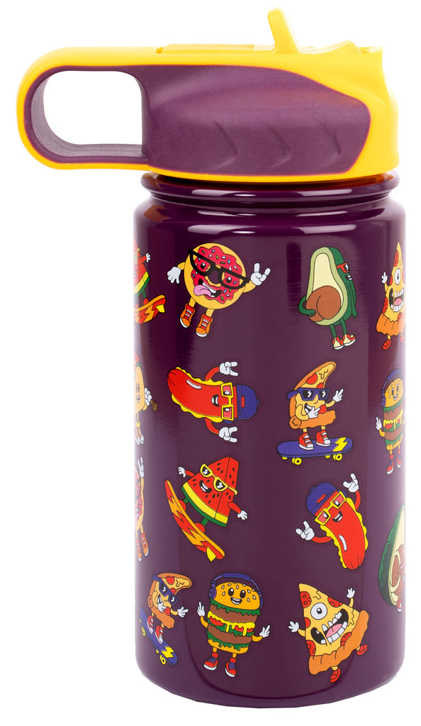 Stainless Steel Bottle With straw 350ML - Cool Food