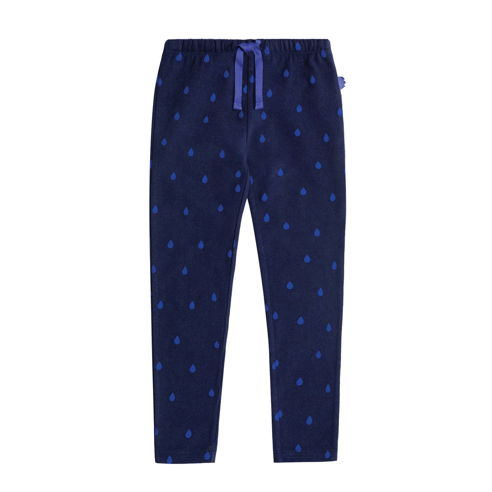 Raindrops Kid Leggings - Navy - 8 Years