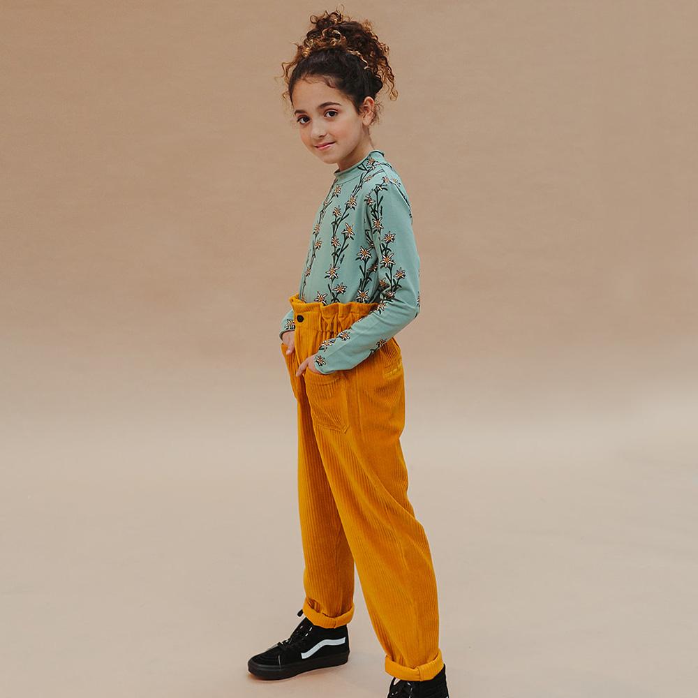 Corduroy Yellow Chino - 10-12 Years