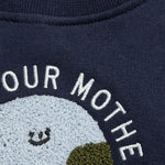 Love Mother Earth Sweatshirt Navy-Multi - 3-6 Months