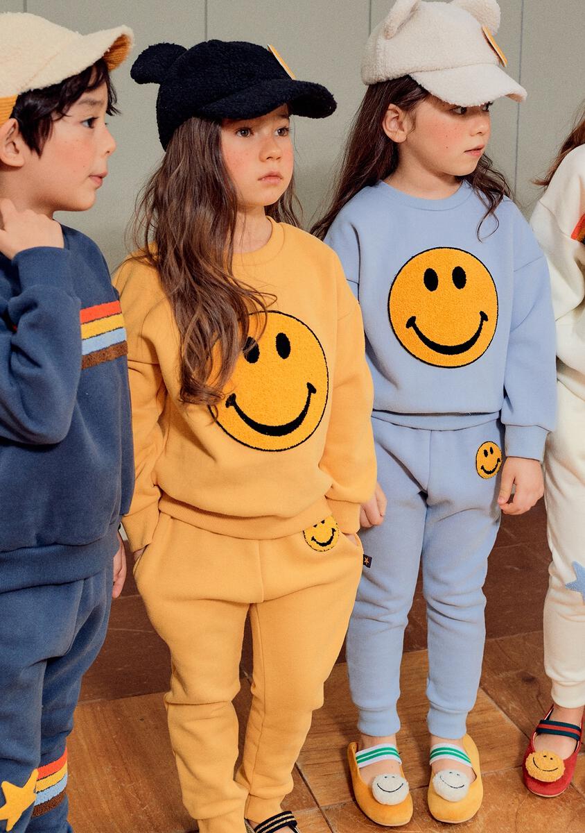 Smile Sweatpants - Light Blue - 1 Year