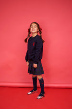 Ermione Tartan College Skirt - Blue - 2 Years