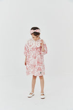 Lace Collar Dress - French Red - 7 Years