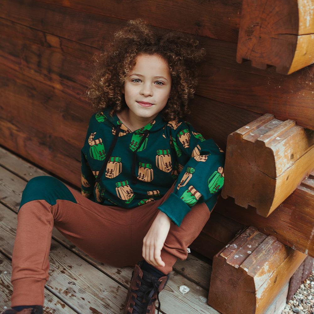 Color Block Sweatpants - Brown - 6-12 Months