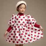 Heart Balloon Dress - White - 12 Months