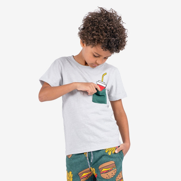 Day Trip T-Shirt Light Grey - 14 Years