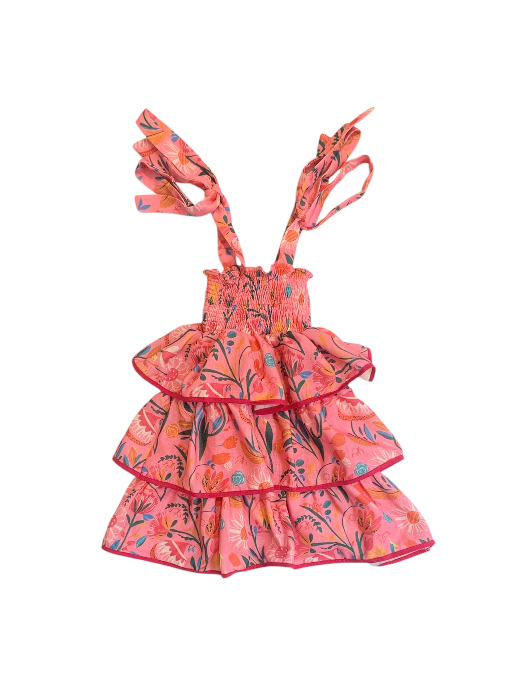 Ruffle Floral Dress - 1 Years