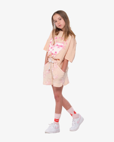 Muslin Maddies Meow Cat Short On Repeat - Natural - 14 Years