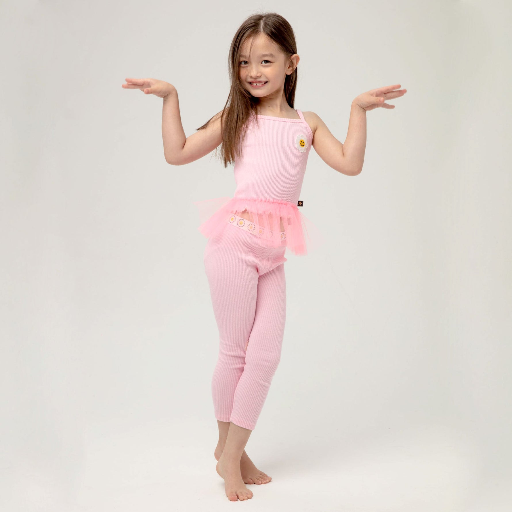 Daisy Tutu Top Legging - Pink - 6 Months