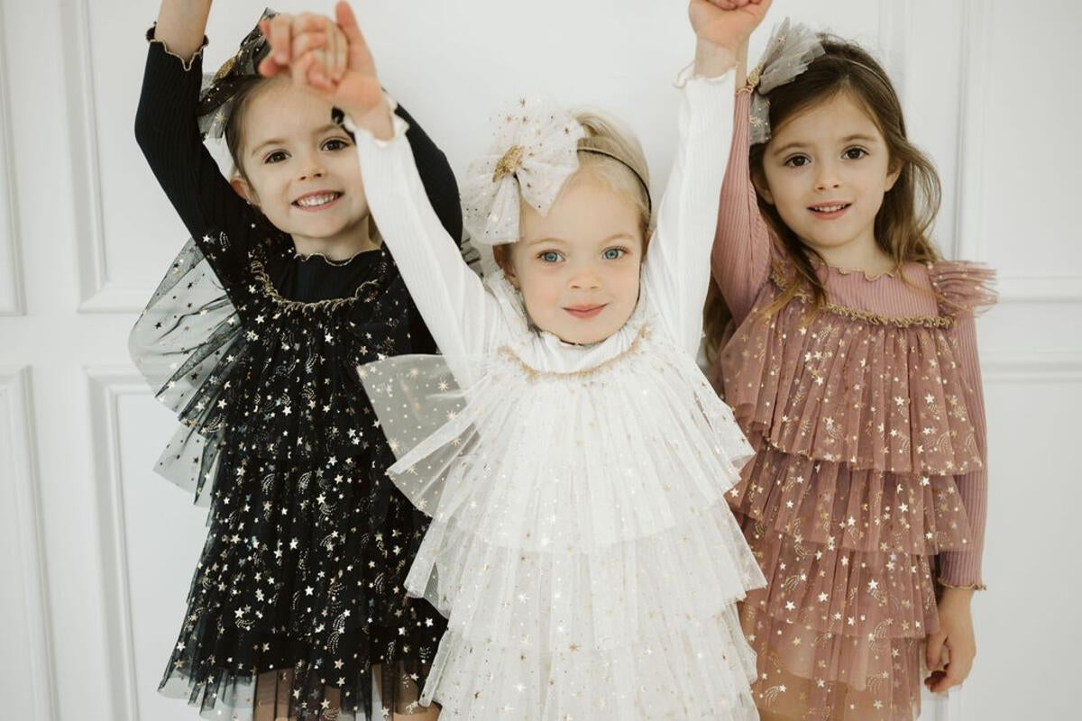 Layered Ls Tutu - Gold Pink - 1 Years