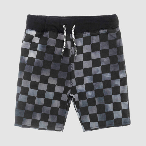 Camp Shorts - Black Check - 2 years