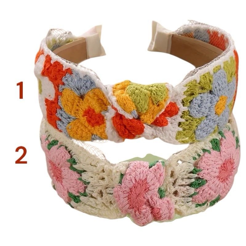 Crochet Headband With Knot