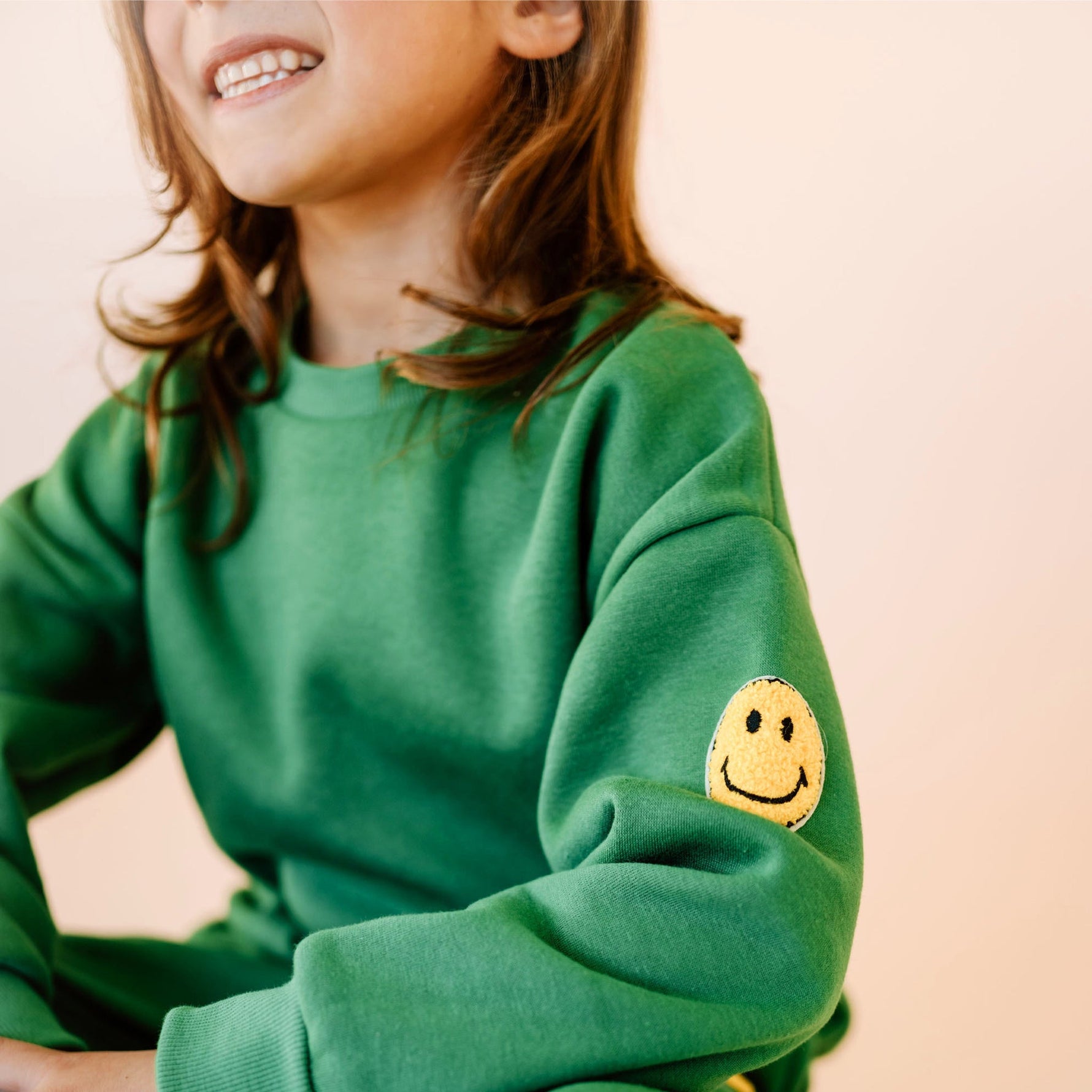 Patched Sweatshirts Set - Green - 12 Months