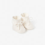 Booties - White - 0-12 Months