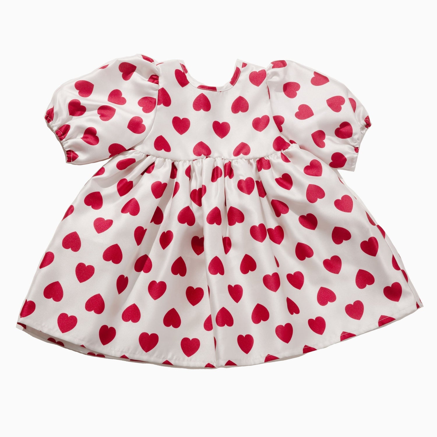 Heart Balloon Dress - White - 12 Months