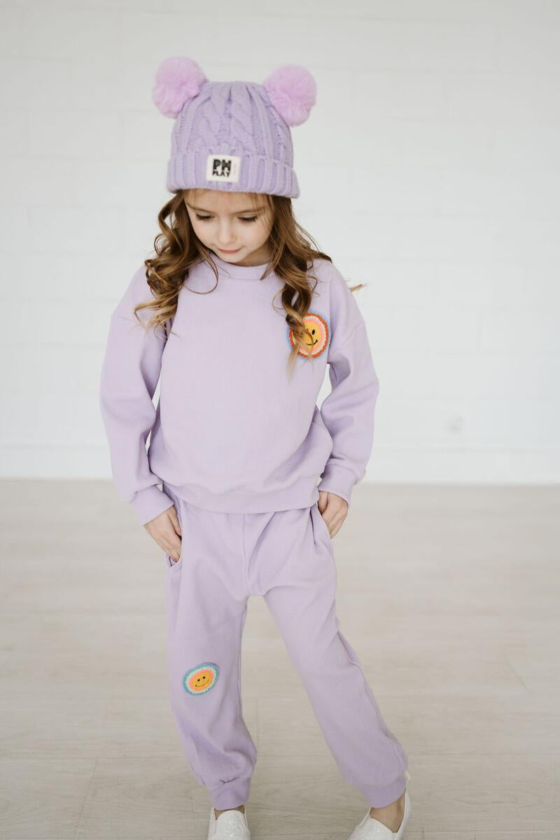 Waffle Multi Smile Set - Purple - 18 Months