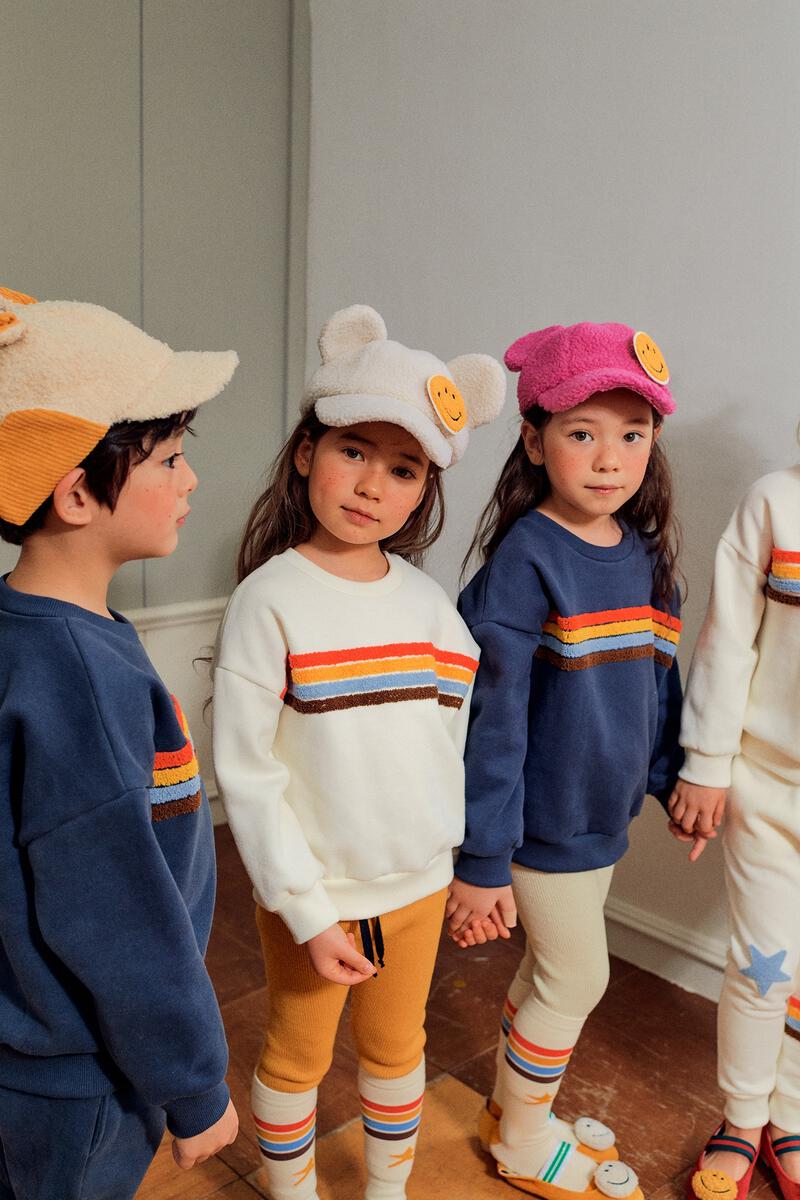 Rainbow Star Sweatshirt - Ivory - 6 Months