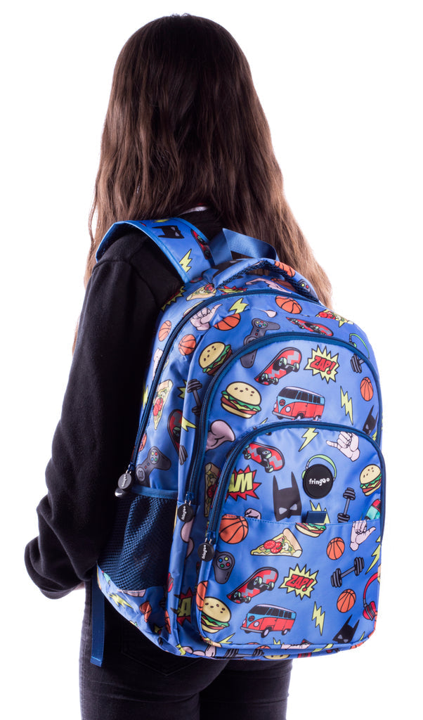 Multi Compartment Backpack - Doodle Boy