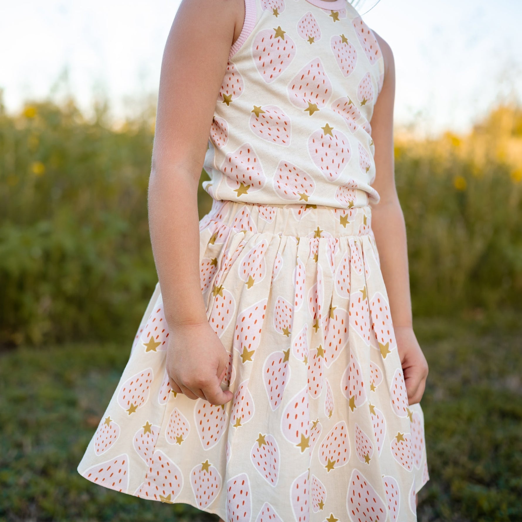 Zoey Skirt - Strawberry - 12 Months