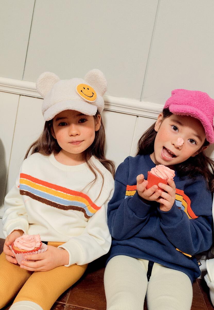 Rainbow Star Sweatshirt - Ivory - 6 Months