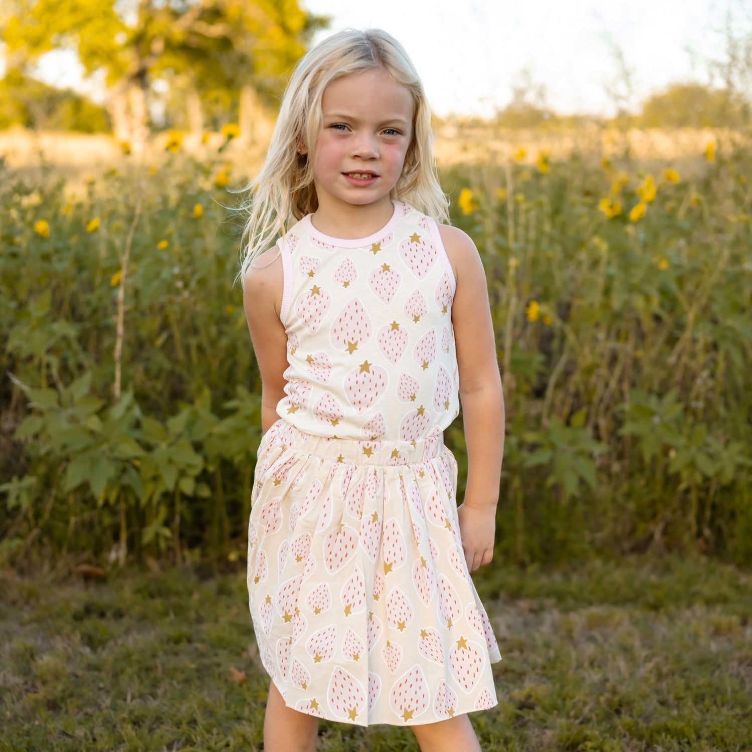 Zoey Skirt - Strawberry - 12 Months