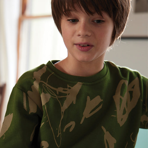 Nature Canvas Zipper Pocket Jungle - Green